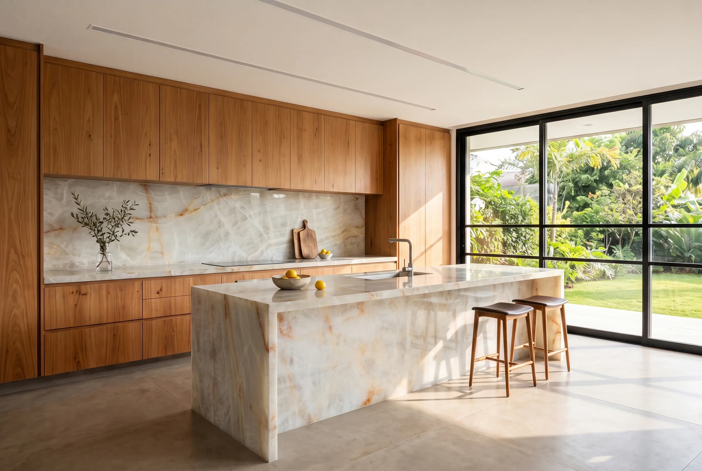 Cozinha com Ônix Cristal
